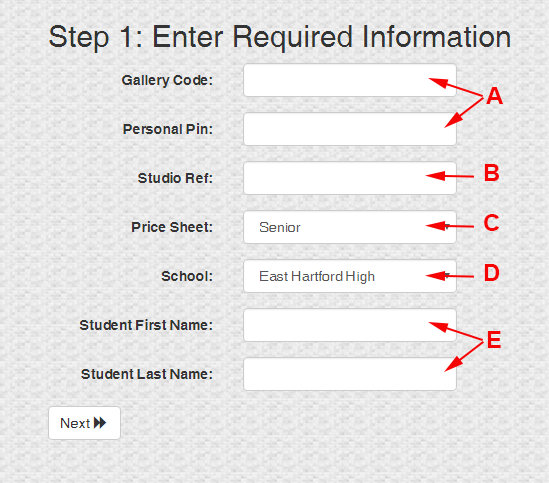 Enter Required Information